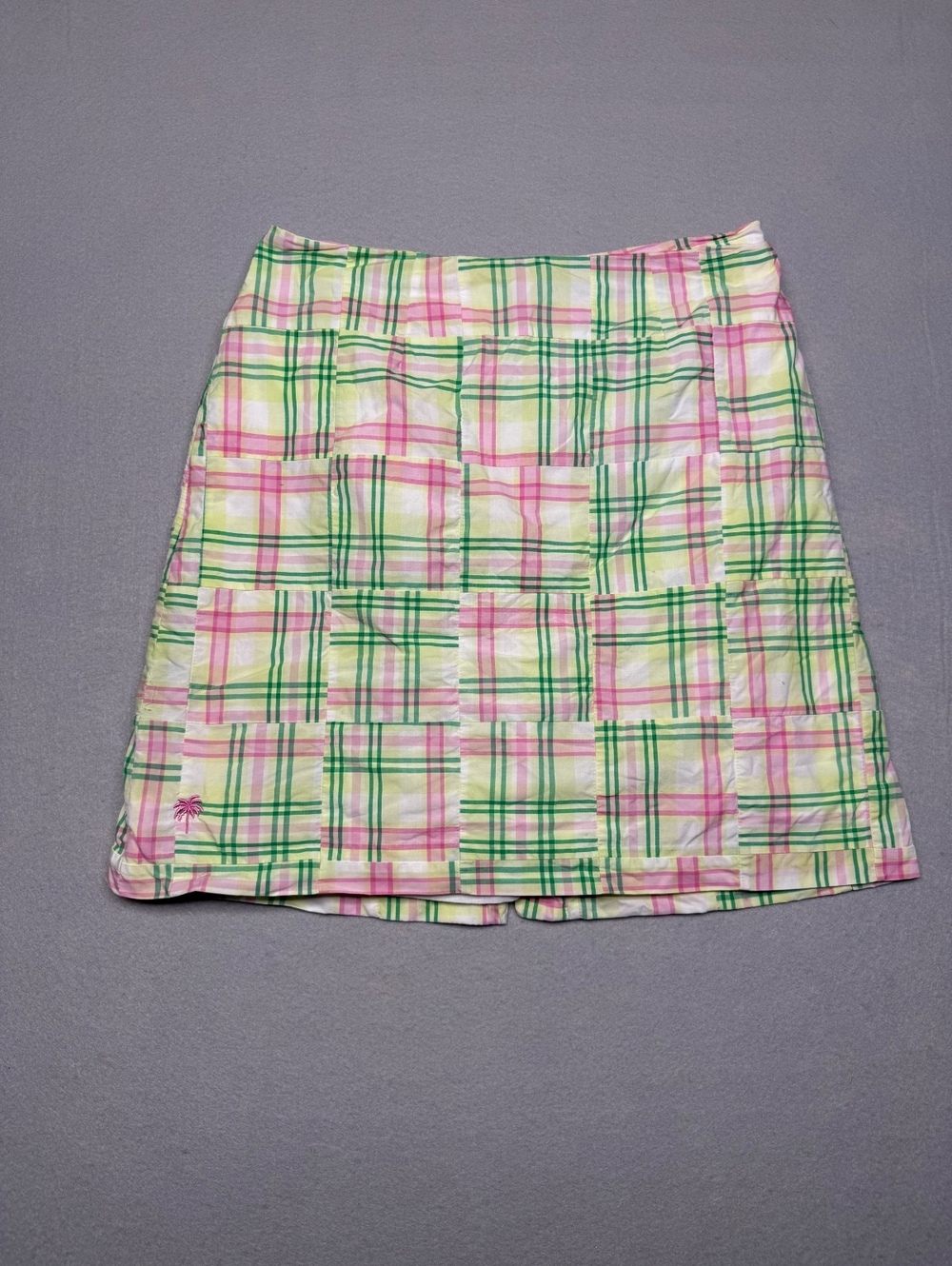 Lilly Pulitzer Plaid Skort Women's Size 2 Pastel Multi EUC